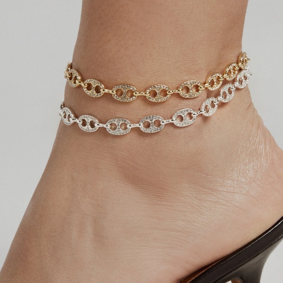 Coffee Beans Pavé Anklet - Picture 2 of 2